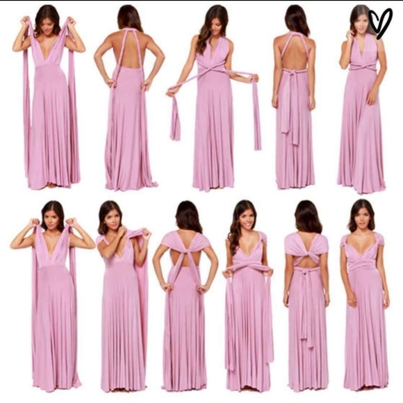 Lulus tricks of the trade maxi dress rose - Picture 3 of 4